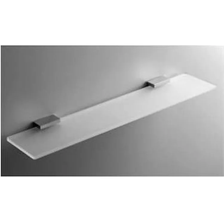 Look mensola 60 cm cromato e vetro acidato naturale codice prod: B16160CR-VAN product photo