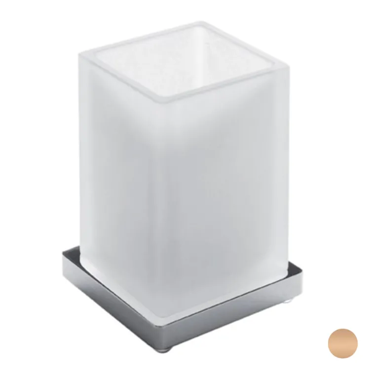 Look porta bicchiere da appoggio vetro satinato vintage codice prod: B16410VL-VAN product photo