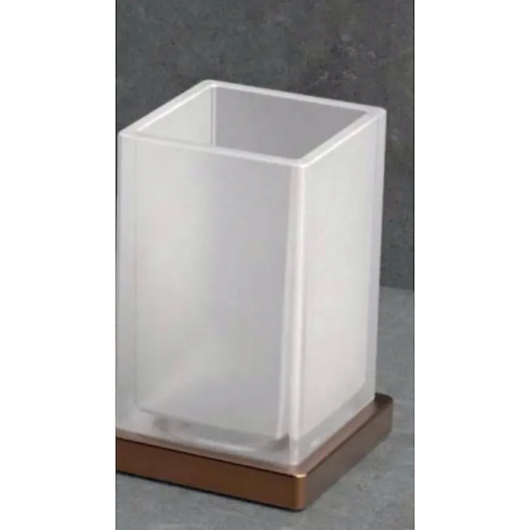 Look porta bicchiere da appoggio vetro satinato vintage opaco codice prod: B16410VM-VAN product photo