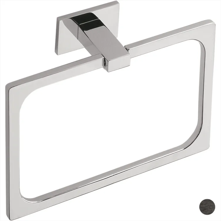 Look porta salviette 20 cm ad anello grafite opaco codice prod: B16310GM product photo