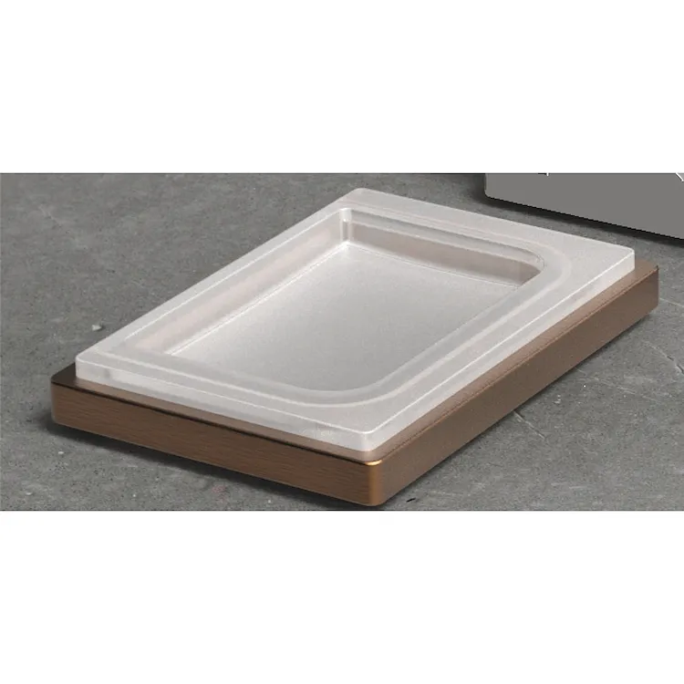 Look porta sapone da appoggio vetro acidato vintage opaco codice prod: B16400VM-VAN product photo