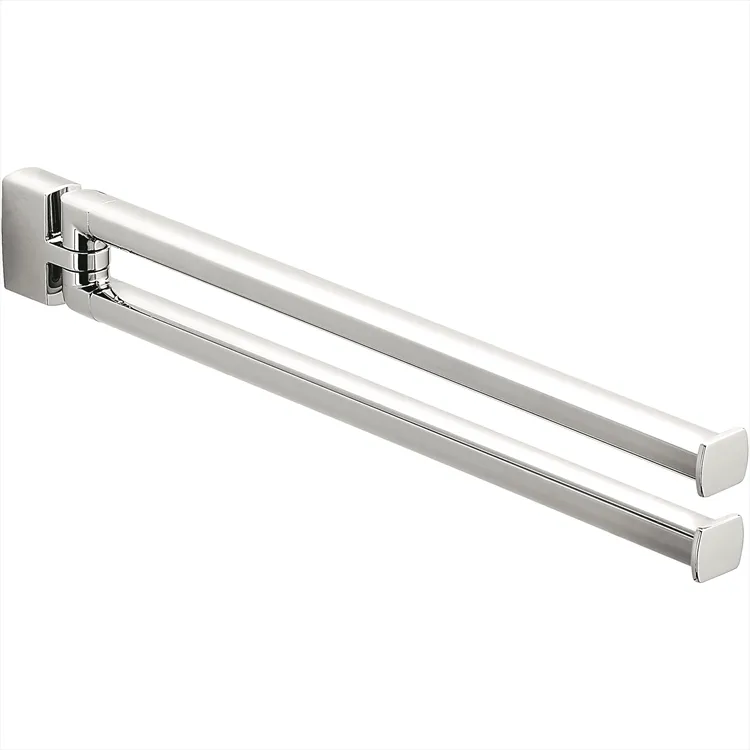 Lulu' porta salviette 35 cm doppio a snodo cromato codice prod: B62120CR product photo