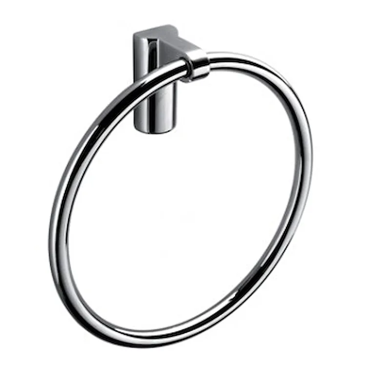 Luna porta salviette 22 cm ad anello cromato codice prod: B01110CR product photo