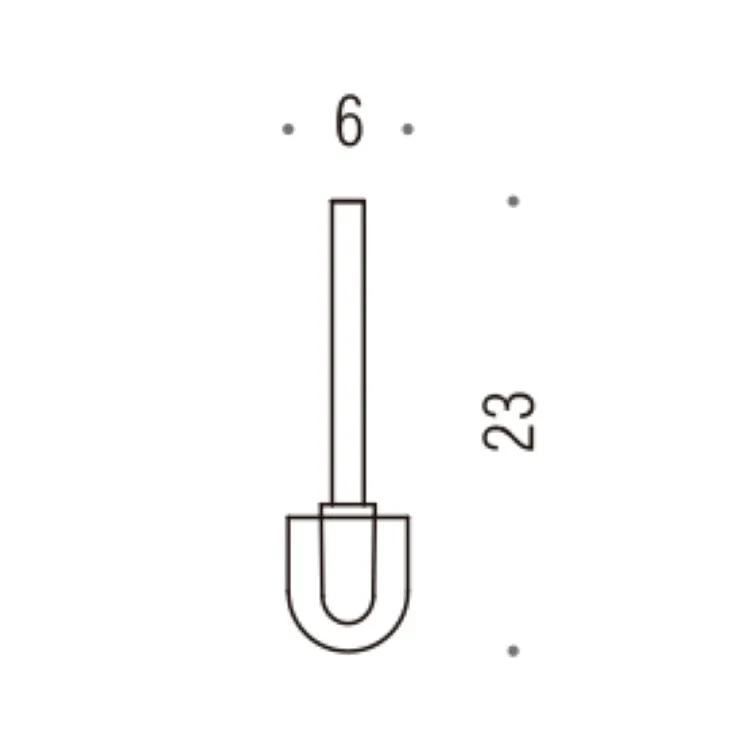 Luna ricambio scovolo con asta bianco codice prod: B05570 product photo