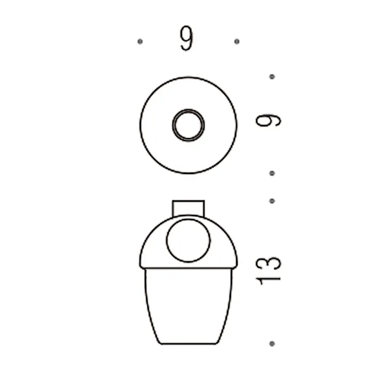 Melo' contenitore per spandisapone cromato codice prod: B93520-VAN product photo