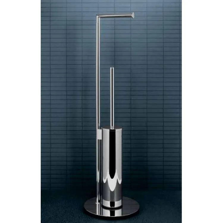 Mini piantana con portasalviette e portarotolo zirconium codice prod: B40180HPS1 product photo