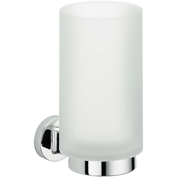Nordic b52020cr-cbo porta bicchiere a muro bianco cromato codice prod: B52020CR-CBO product photo