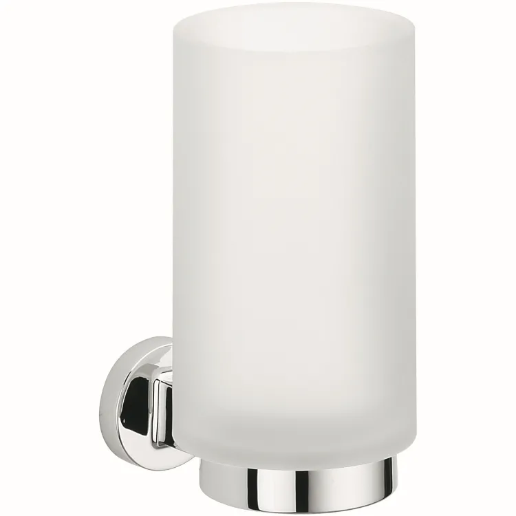 Nordic porta bicchiere a parete bianco cromato codice prod: B52020CR-VAN product photo