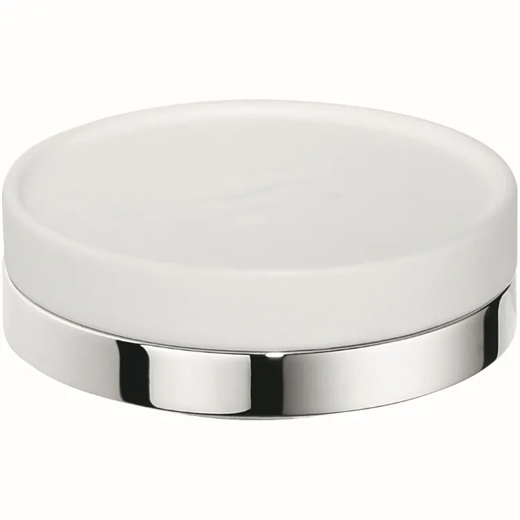 Nordic porta sapone da appoggio vetro satinato cromato codice prod: B52400CR-CBO product photo