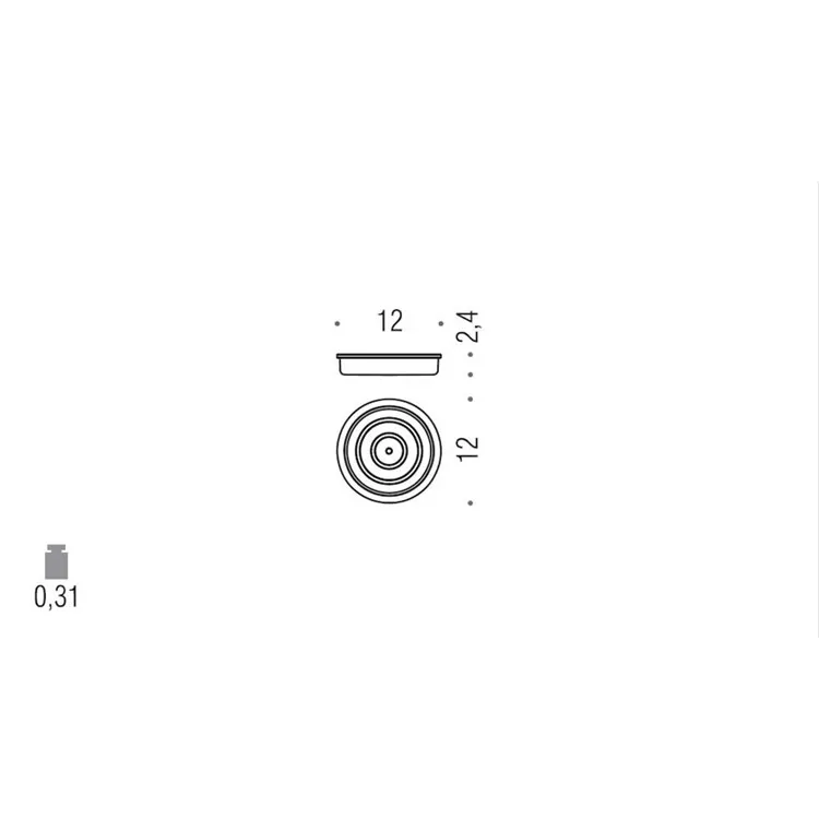 Planets porta sapone a parete vetro acidato naturale codice prod: B98510-VAN product photo