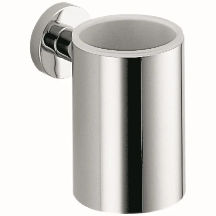 Plus porta bicchiere a parete vetro satinato cromato codice prod: W49020CR product photo