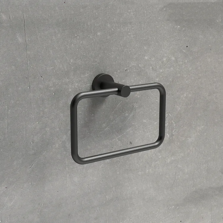 Plus porta salviette 21 cm anello grafite opaco codice prod: W49310GM product photo