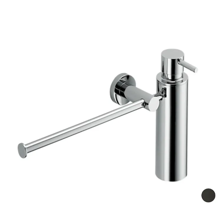 Plus porta salviette 34 cm con dispenser sapone grafite codice prod: W49750GL product photo
