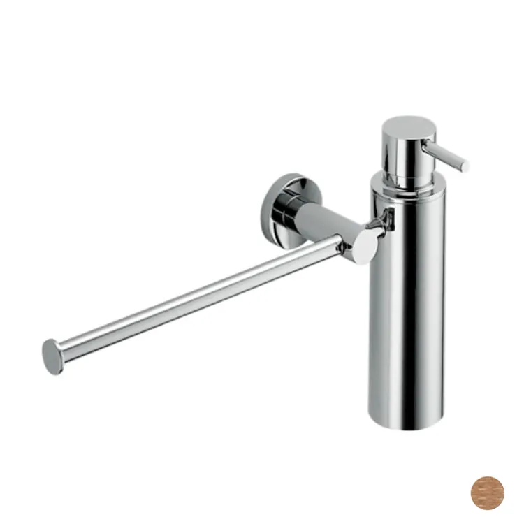 Plus porta salviette 34 cm con dispenser sapone vintage satinato codice prod: W49750VM product photo