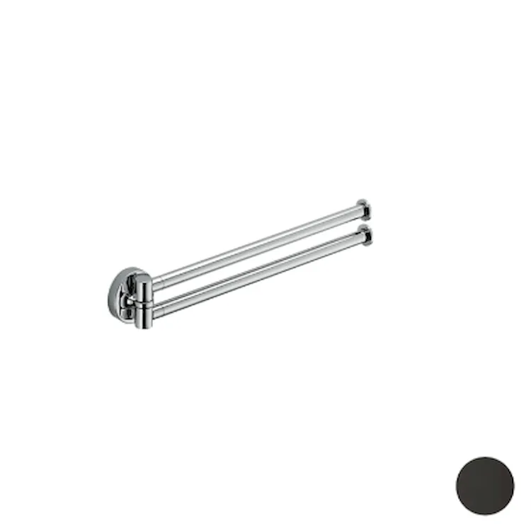 Plus porta salviette doppio 34,5 cm grafite codice prod: W49130GL product photo