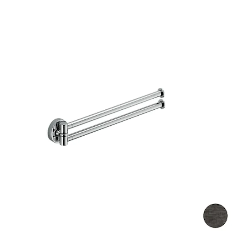 Plus porta salviette doppio 34,5 cm grafite opaco codice prod: W49130GM product photo