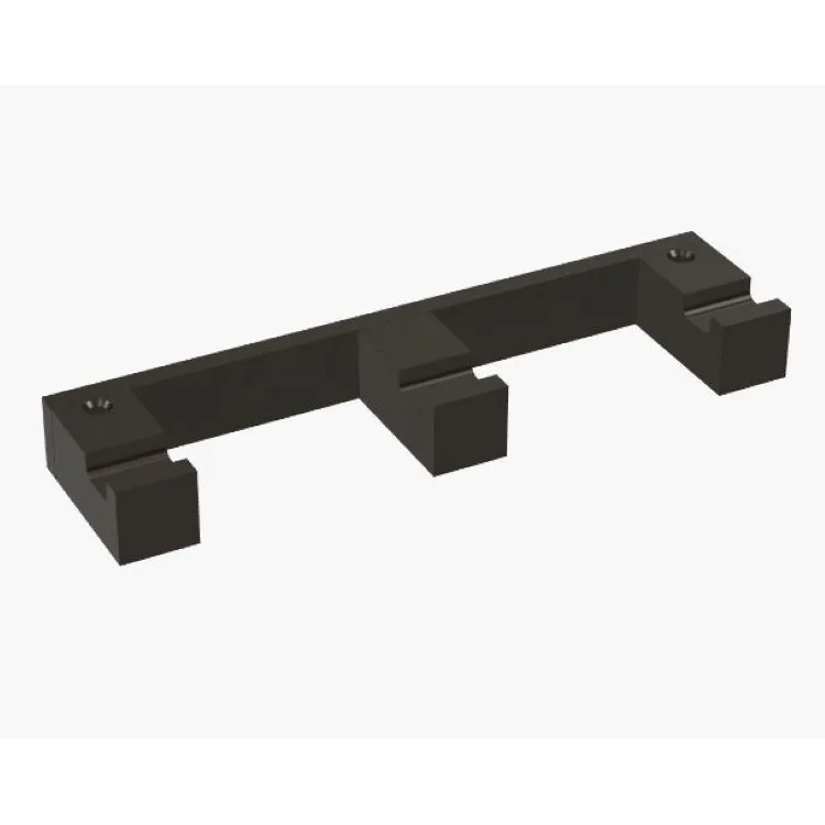 Porta abiti triplo Grafite Matt serie Miniq codice prod: BCD137-GM product photo