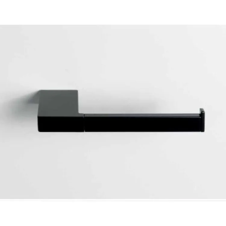 Porta rotolo destro nero opaco serie Miniq codice prod: B5008DNM product photo