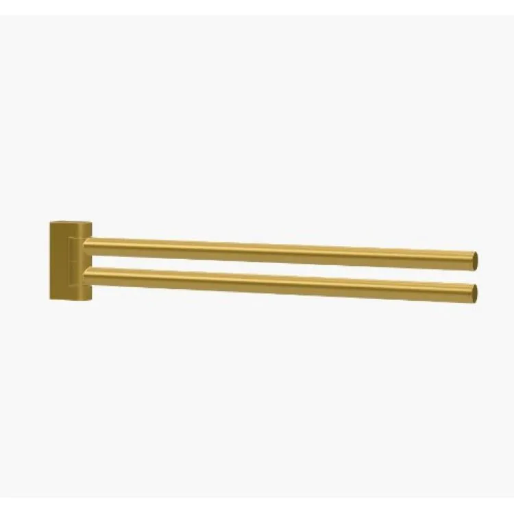 Porta salviette Oro Matt doppio snodo serie Mini codice prod: B40120OM product photo