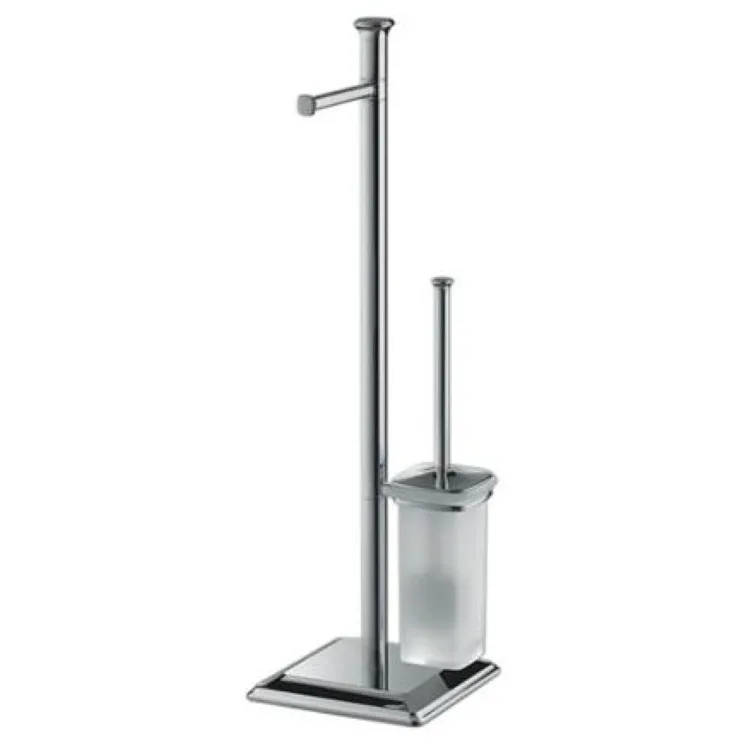 Portofino piantana con portascopino e portarotolo cromata codice prod: B32180CR product photo