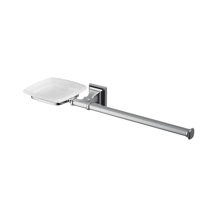Portofino porta salviette 40 cm con porta sapone destra bidet cromato codice prod: B3274DCR-VAN product photo
