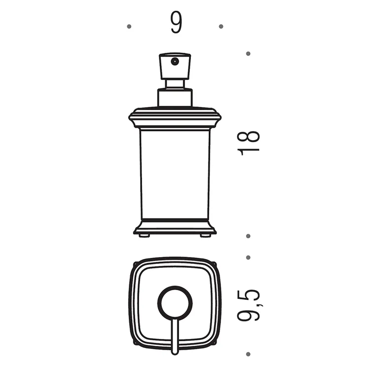 Portofino porta sapone da appoggio cromato codice prod: B93260CR-VAN product photo