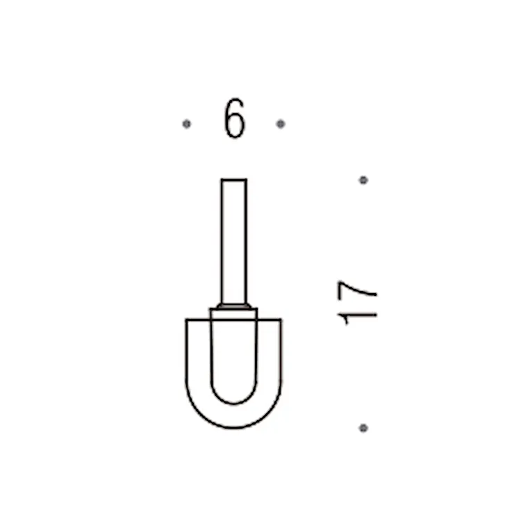 Portofino ricambio scovolo con asta nero codice prod: B32570 product photo