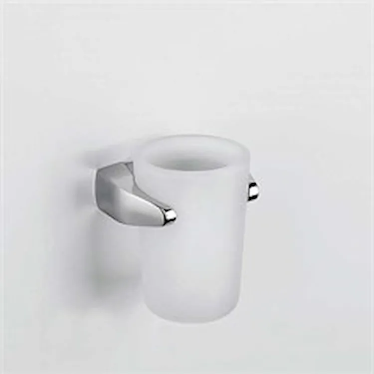 Road porta bicchiere a parete vetro acidato cromato codice prod: B80020CR-VAN product photo