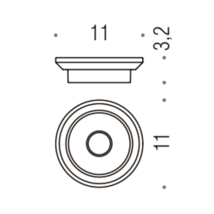 Square porta sapone vetro acidato naturale codice prod: B99510-VAN product photo