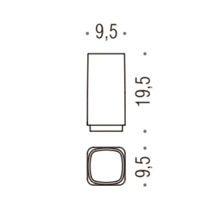 Time bicchiere raccoglitore interno vetro satinato codice prod: W42560-VAN product photo