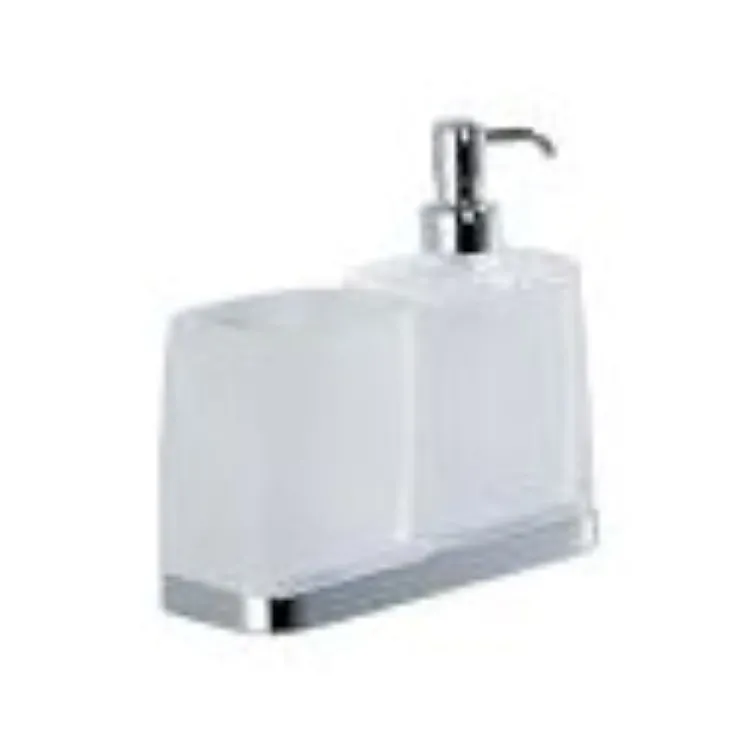 Time dispenser sapone e porta bicchiere da appoggio cromato codice prod: W42710CR-VAN product photo