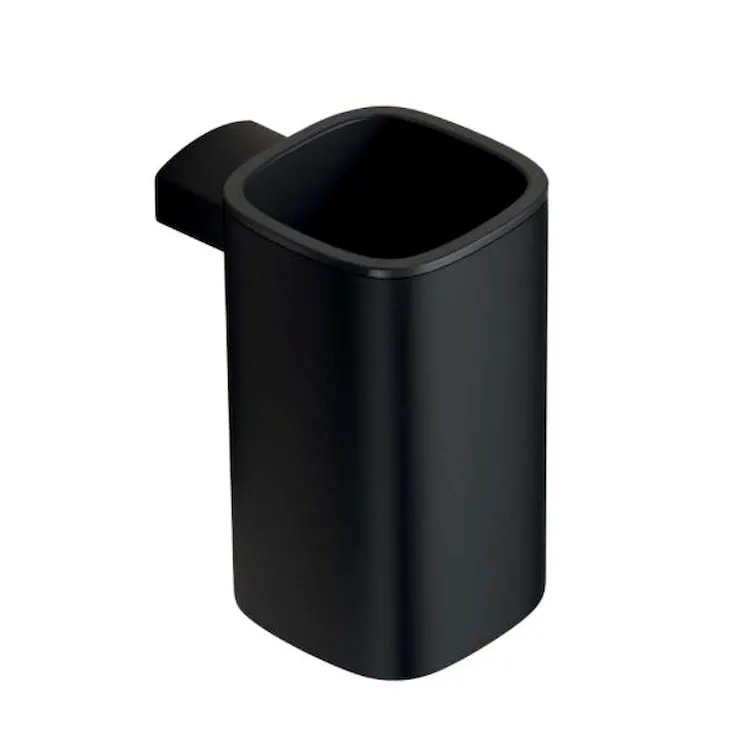 Trenta porta bicchiere a parete nero opaco codice prod: B30020NM product photo