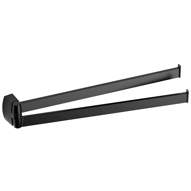 Trenta porta salviette 35,2 cm doppio a snodo nero opaco codice prod: B30120NM product photo