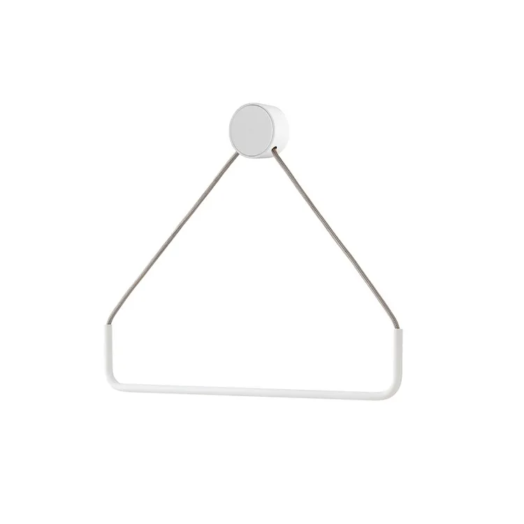 Ringporta salviette triangolare bianco opaco codice prod: EVRGPSBCB product photo