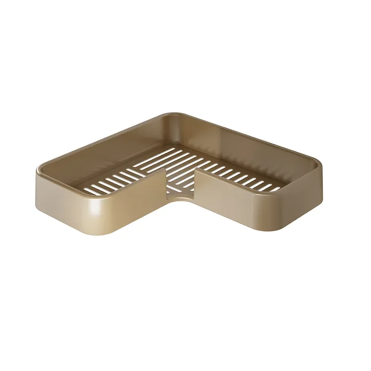 Il giglio porta oggetti doccia angolare a parete oro opaco codice prod: 0000A9838800000 product photo