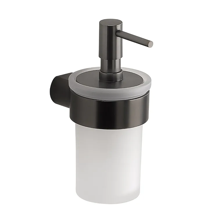Pirenei dispenser sapone a parete grigio lucido e vetro satinato codice prod: 0000PI818100000 product photo