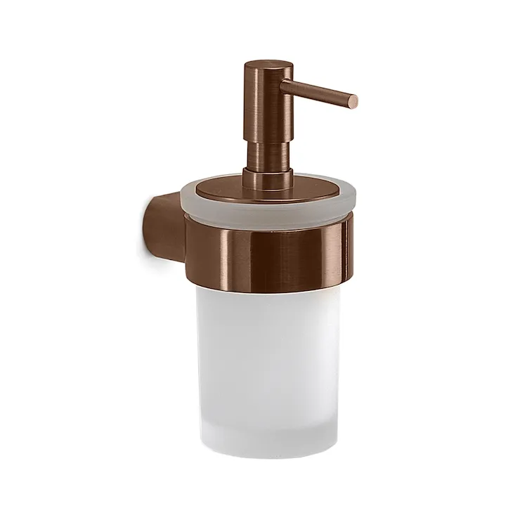 Pirenei dispenser sapone a parete oro rosa e vetro satinato codice prod: 0000PI818200000 product photo