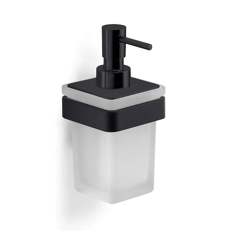 Samoa dispenser sapone a parete nero in vetro satinato codice prod: 0000A8811400000 product photo