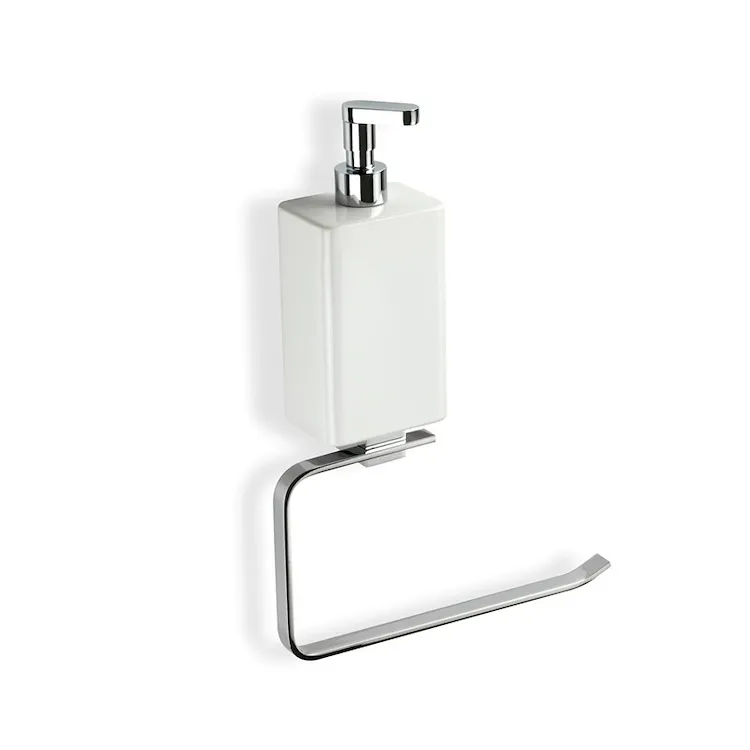 Gea anello porta salviette con dispenser a parete cromato codice prod: 000GE79D08 product photo