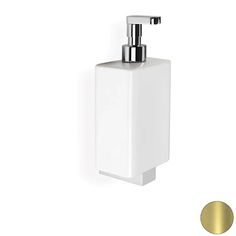 Gea dispenser sapone a parete in ceramica dosatore oro codice prod: 000GE3016 product photo