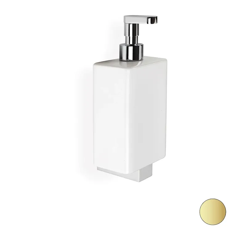 Gea dispenser sapone a parete in ceramica dosatore oro opaco codice prod: 000GE3018 product photo
