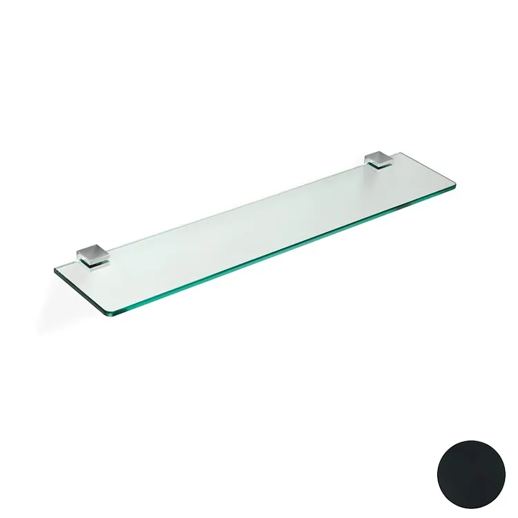 Gea mensola 13x60 in vetro supporti nero satinato codice prod: 000GE0457 product photo