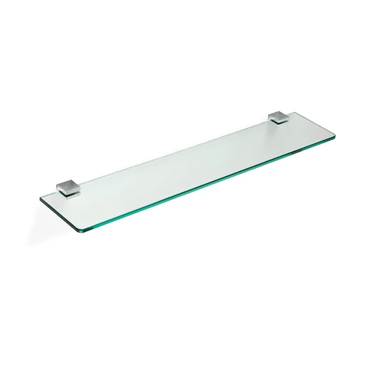 Gea mensola 60x13 in vetro supporti cromato codice prod: 000GE0408 product photo