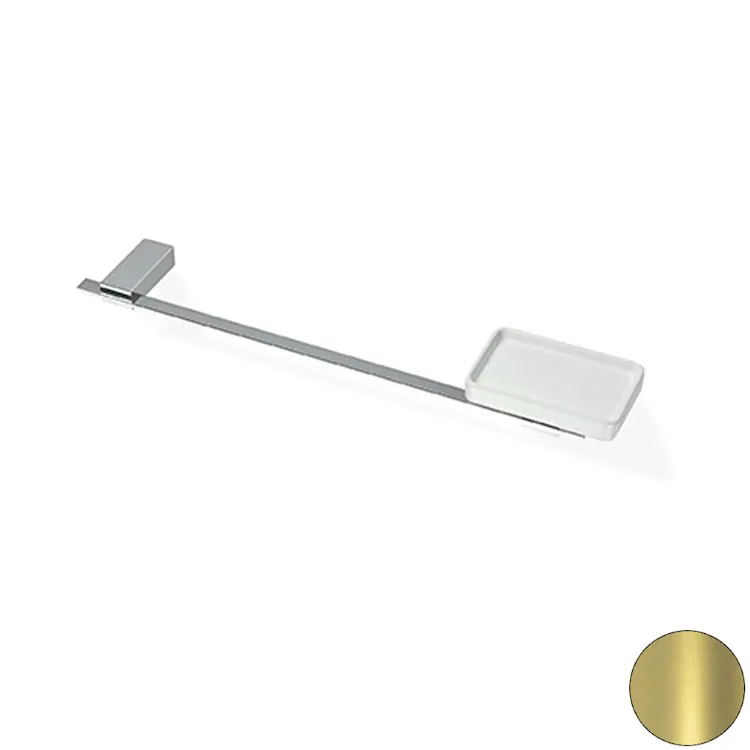 Gea porta salviette con porta sapone 45 cm a parete oro codice prod: 000GE6916 product photo