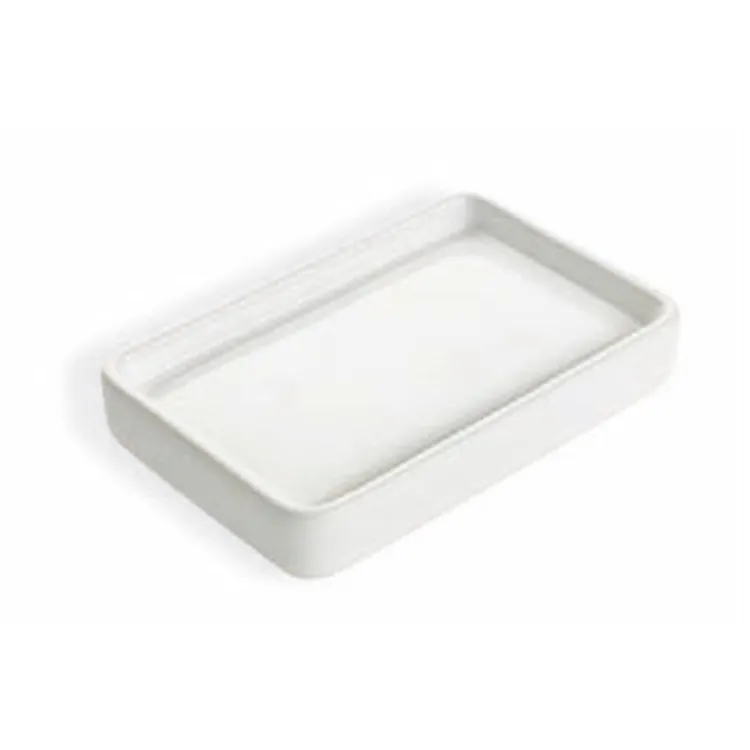 Gea porta sapone in ceramica con supporto da appoggio bianco codice prod: 000GE09AP product photo