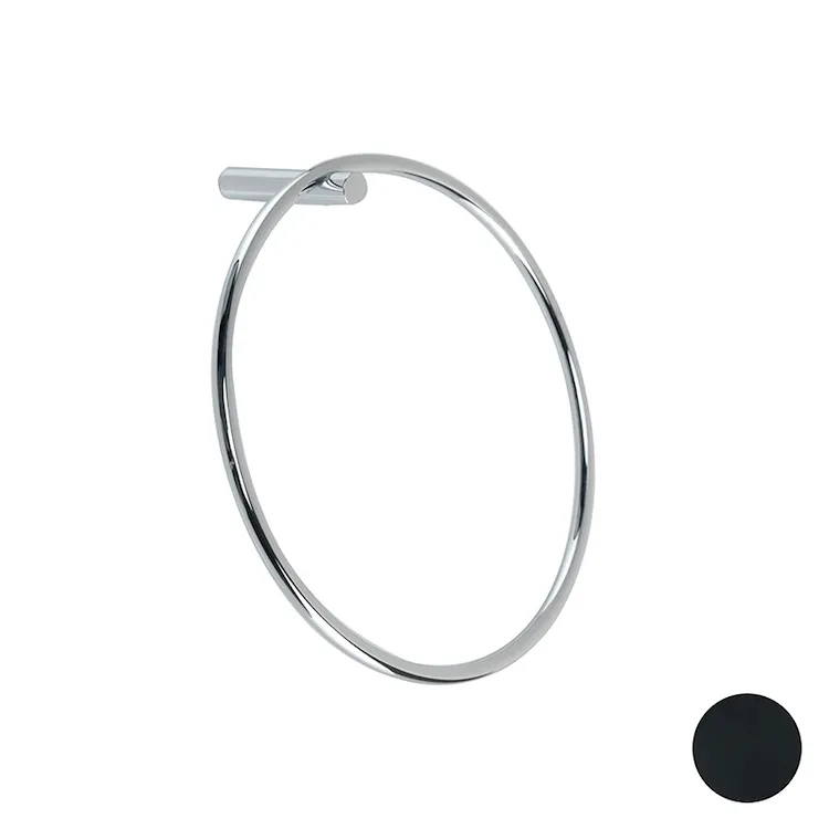 Hashi anello porta salviette a parete nero opaco codice prod: 000HS0723 product photo