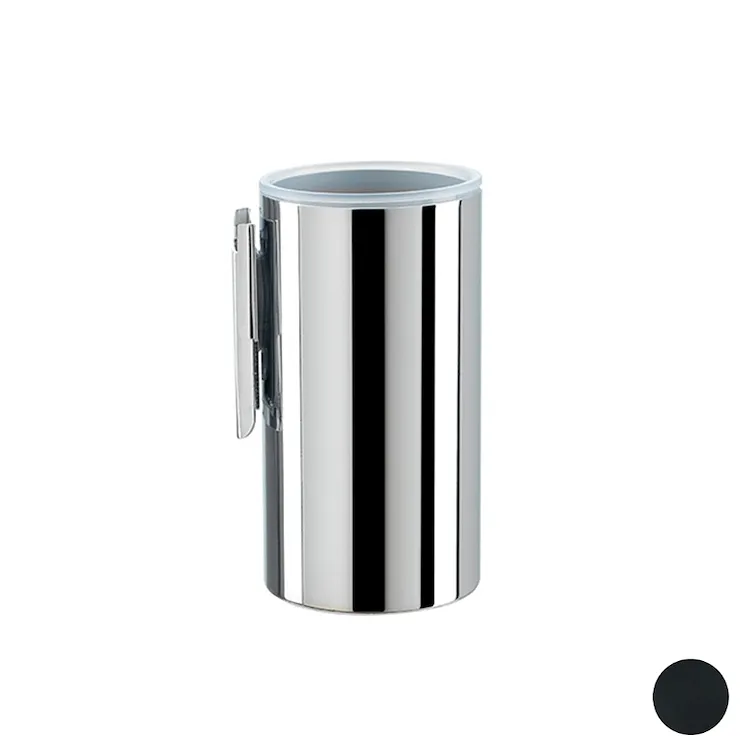 Hashi porta bicchiere in metallo a parete nero opaco codice prod: 000HS10M23 product photo