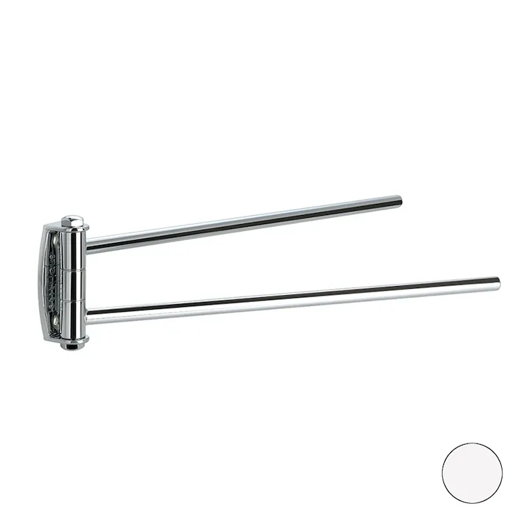 Hashi porta salviette 2 bracci a parete bianco opaco codice prod: 000HS1624 product photo
