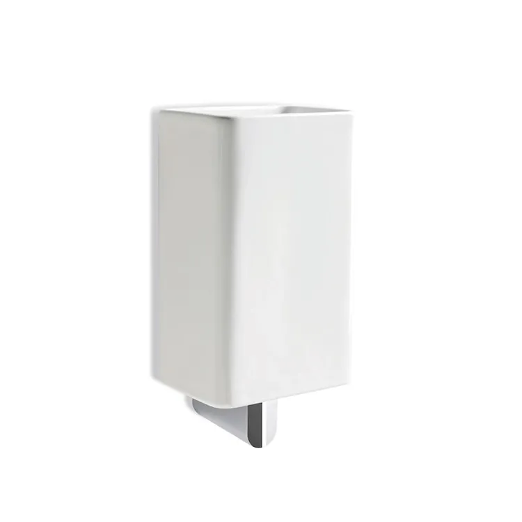 Living porta bicchiere a parete in ceramica base cromata codice prod: 000LV1008 product photo