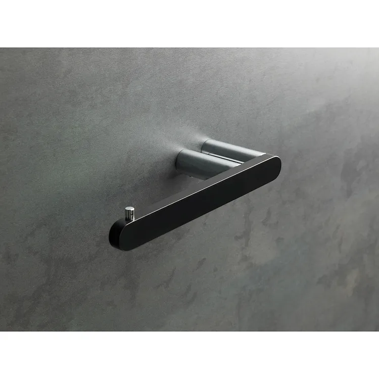 Living porta rotolo doppio nero cromato codice prod: 000LV11A05 product photo